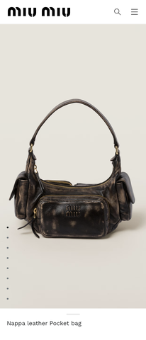 nappa leather pocket bag