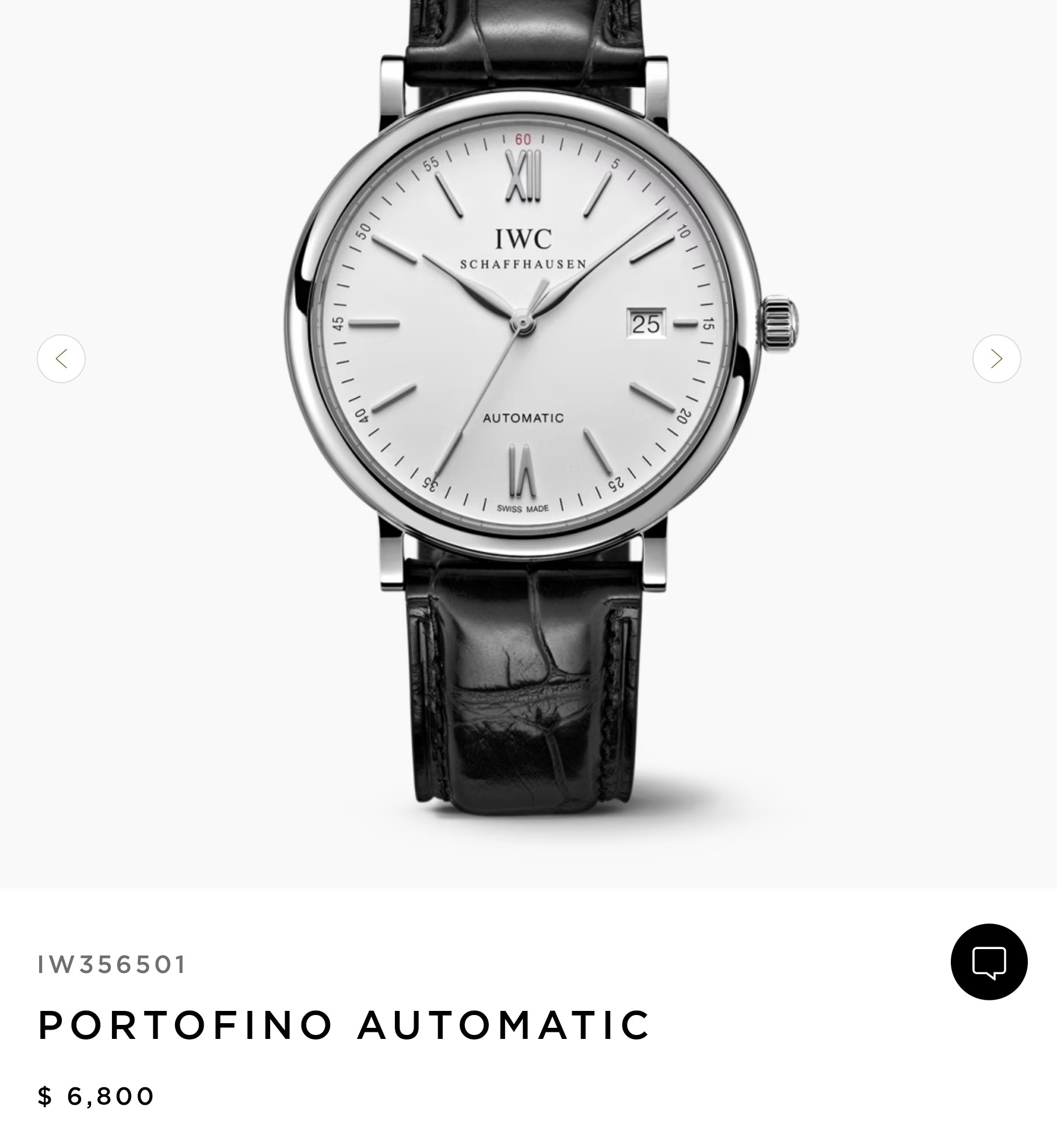 IWC 포르토피노 자동 IW356501