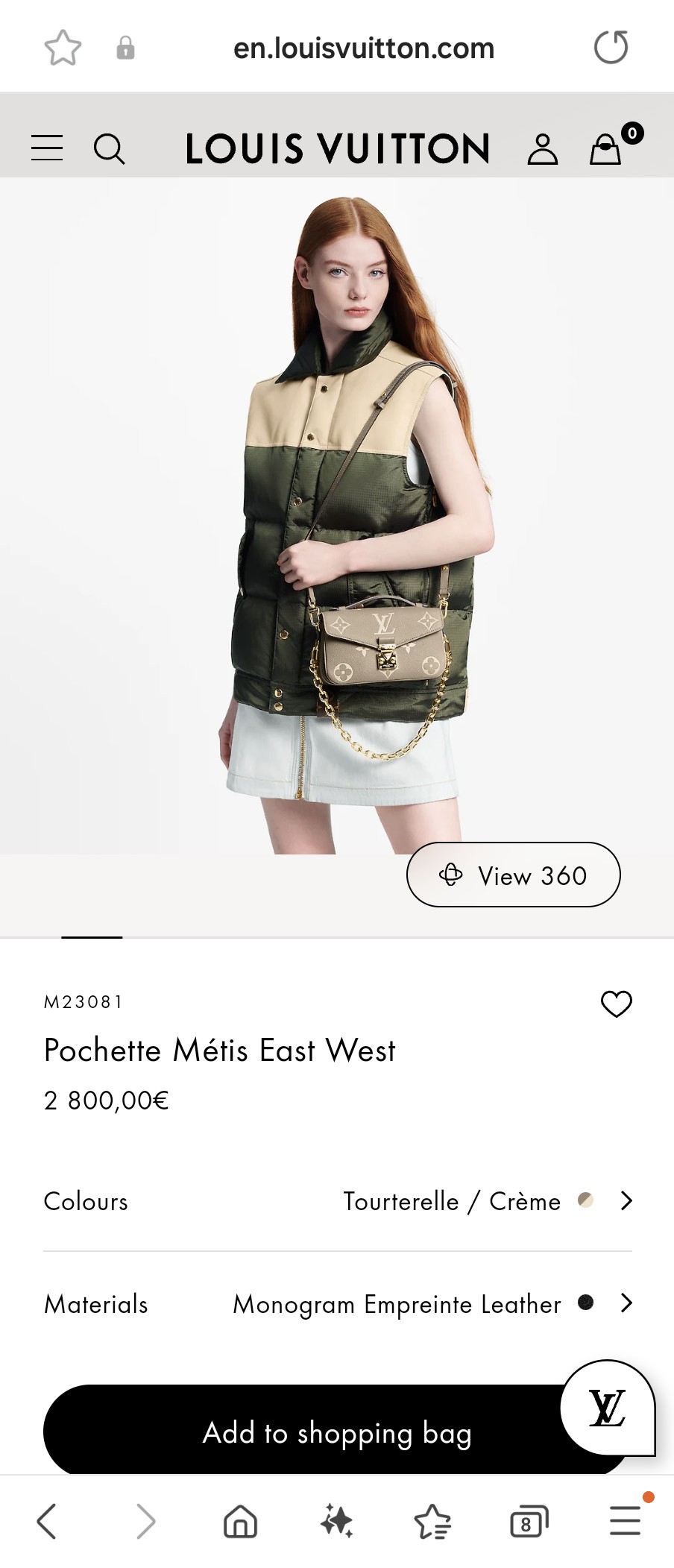 루이비통 M23081 포셰트 메티스 이스트 웨스트