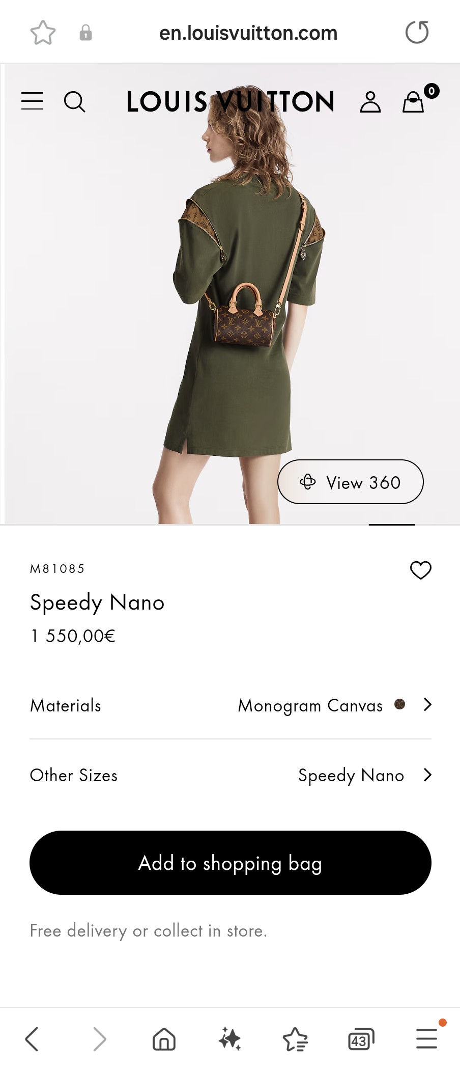 루이비통 M81085 스피디 나노
