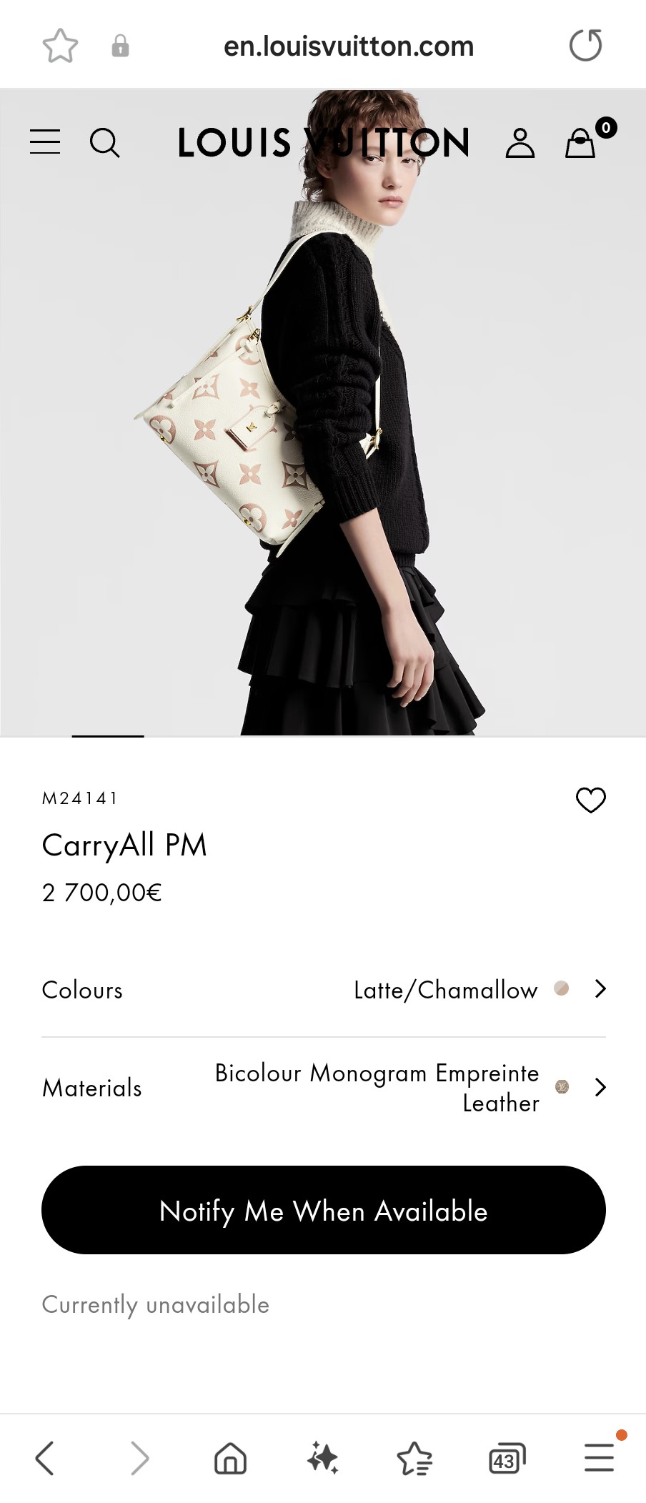 루이비통 M24141 캐리올 PM