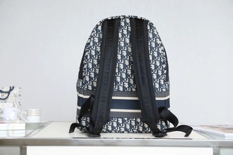 디올 DIORTRAVEL 백팩 블루 디올 오블리크 자카드 M6104STZQ_M928