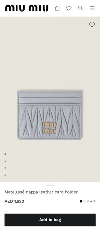Miu Miu 마테라세 나파 가죽 카드홀더 5MC076_2FPP_F0591 콘플라워 M1