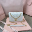 Miu Miu 5BP065 마테라세 나파 가죽 미니 백 샌드 화이트 M1