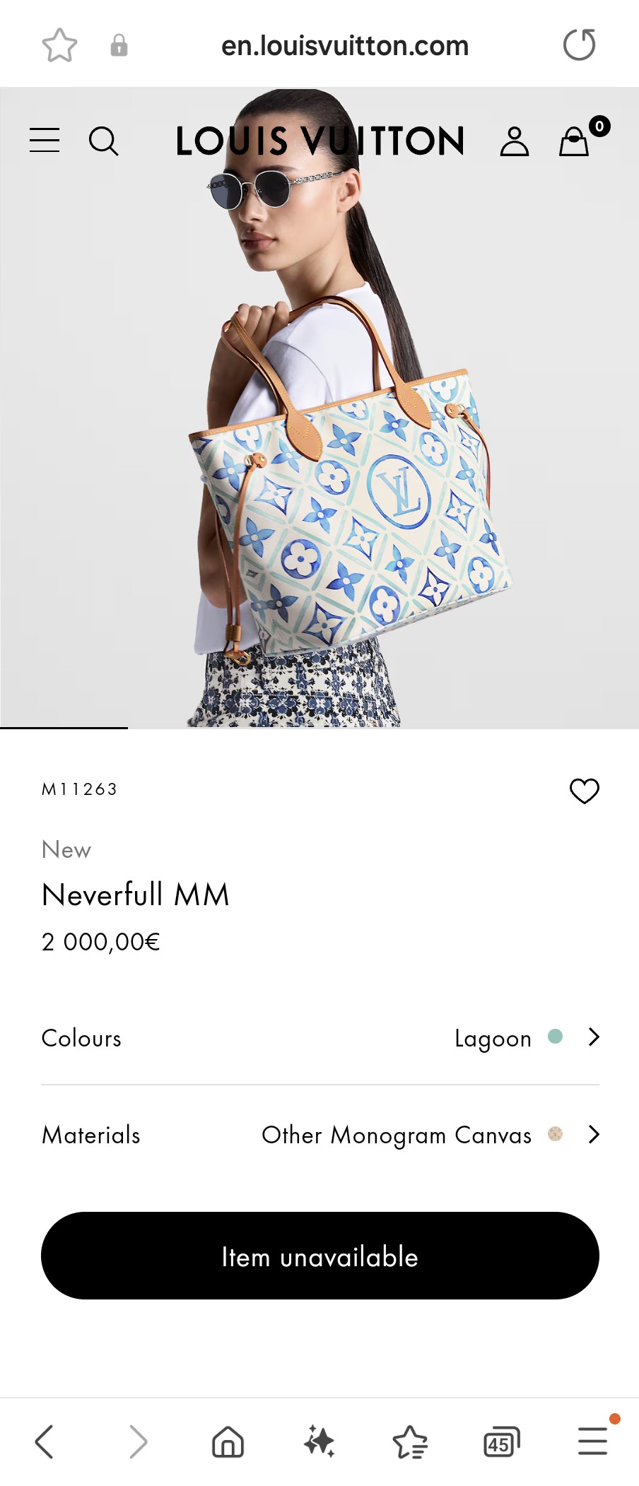루이비통 M11263 네버풀 MM