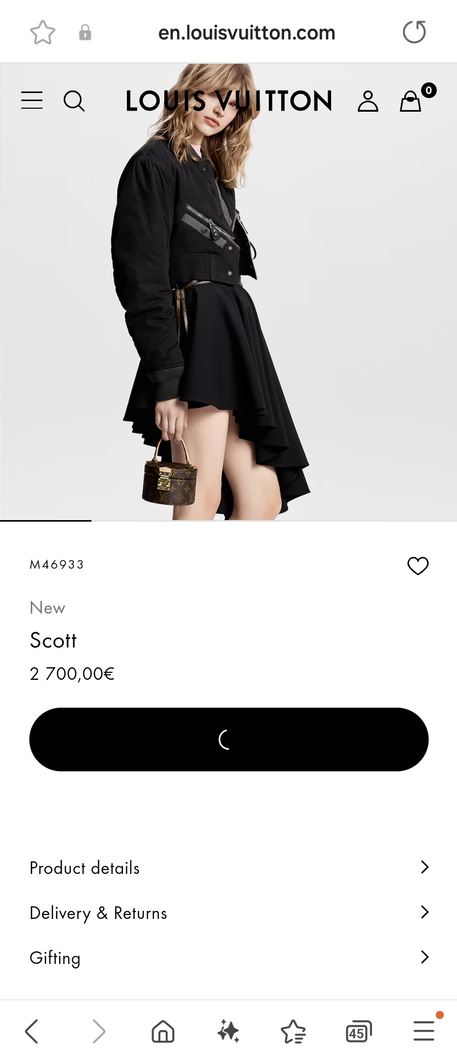 루이비통 M46933 스콧 Lv1