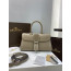 Delvaux Brillant PM Surpiqué 그레인 송아지 가죽 Tourterelle I - 아이보리