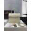 크리스피 카프 소재의 Delvaux Tempête MM AA0611AMF 화이트