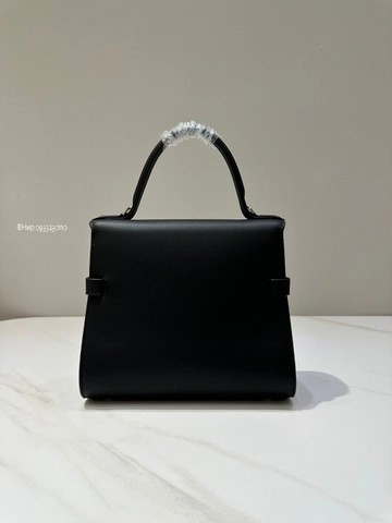 Delvaux Tempête PM, 실키 송아지 가죽 AA0612BQS099ZDO 블랙 PHW