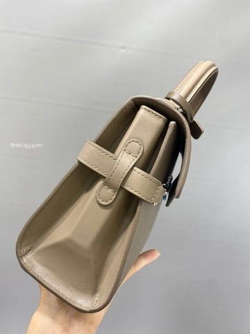 델보 템페트 스몰, 부드러운 송아지 가죽, 투톤 컬러