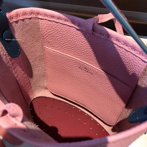 Delvaux 배터리 미니 버킷 Surpiquéen Taurillon Soft AA0607ATT0ADNDO