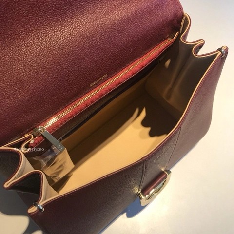 Delvaux Brillant 미니 로데오 송아지 가죽 로즈우드