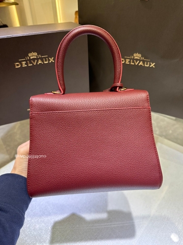 Delvaux Brillant PM 로데오 송아지 가죽 로즈우드