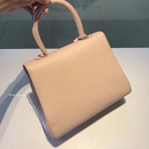 Delvaux Brillant MM 로데오 송아지 가죽 핑크