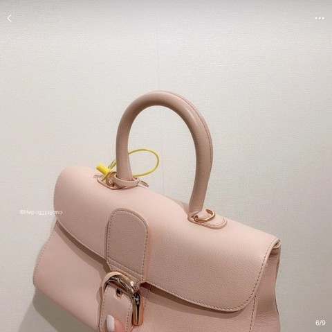 Delvaux Brillant MM 로데오 송아지 가죽 핑크(가로형)
