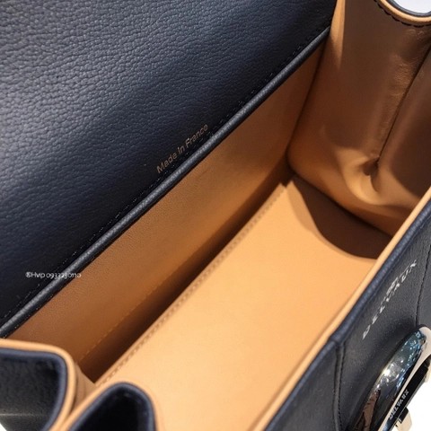 Delvaux Brillant 미니 로데오 송아지 가죽 네이비 블루