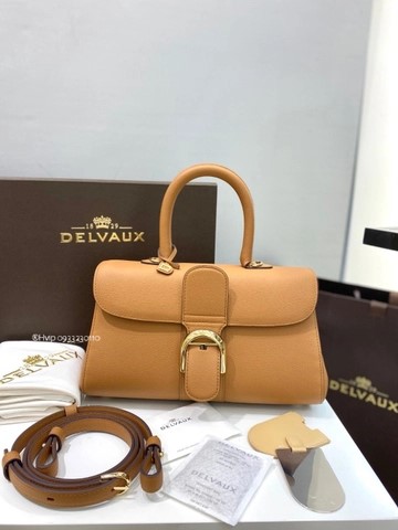 Delvaux Brillant MM 로데오 송아지 가죽 베지탈 - 아이보리 (가로형)