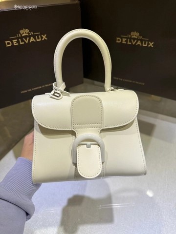 Delvaux Brillant MINI 박스 카프 화이트