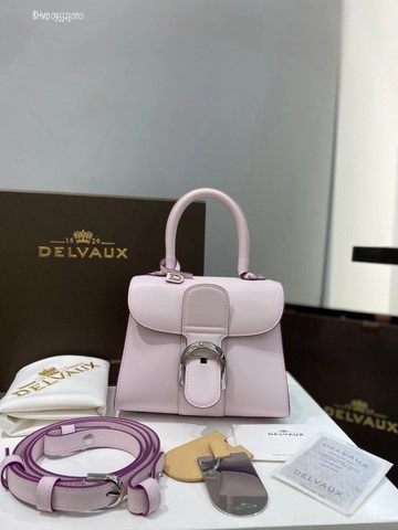 Delvaux Brillant MINI 박스 카프 핑크