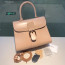 Delvaux Brillant MM 박스 카프 로즈
