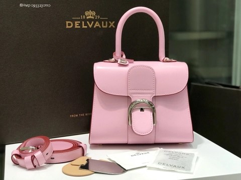 Delvaux Brillant MINI 박스 카프 핑크