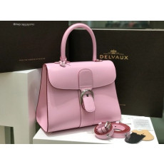 Delvaux Brillant MM 박스 카프 핑크