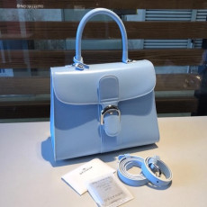 Delvaux Brillant MM 박스 카프 아주르