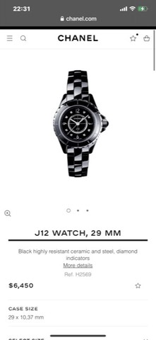 샤넬 J12 시계 29mm