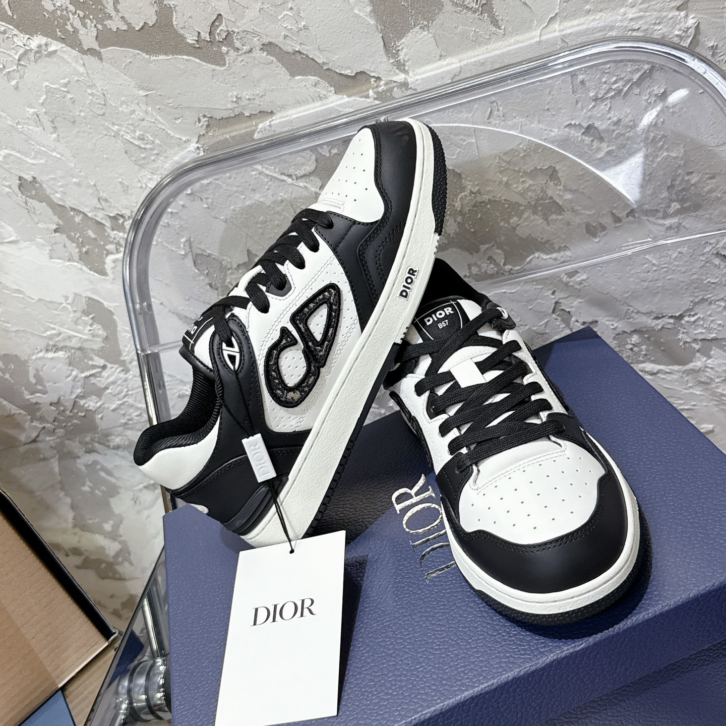 2025년 한정판 Dior x 카브스(KAWS) 콜라보 B57 스니커즈