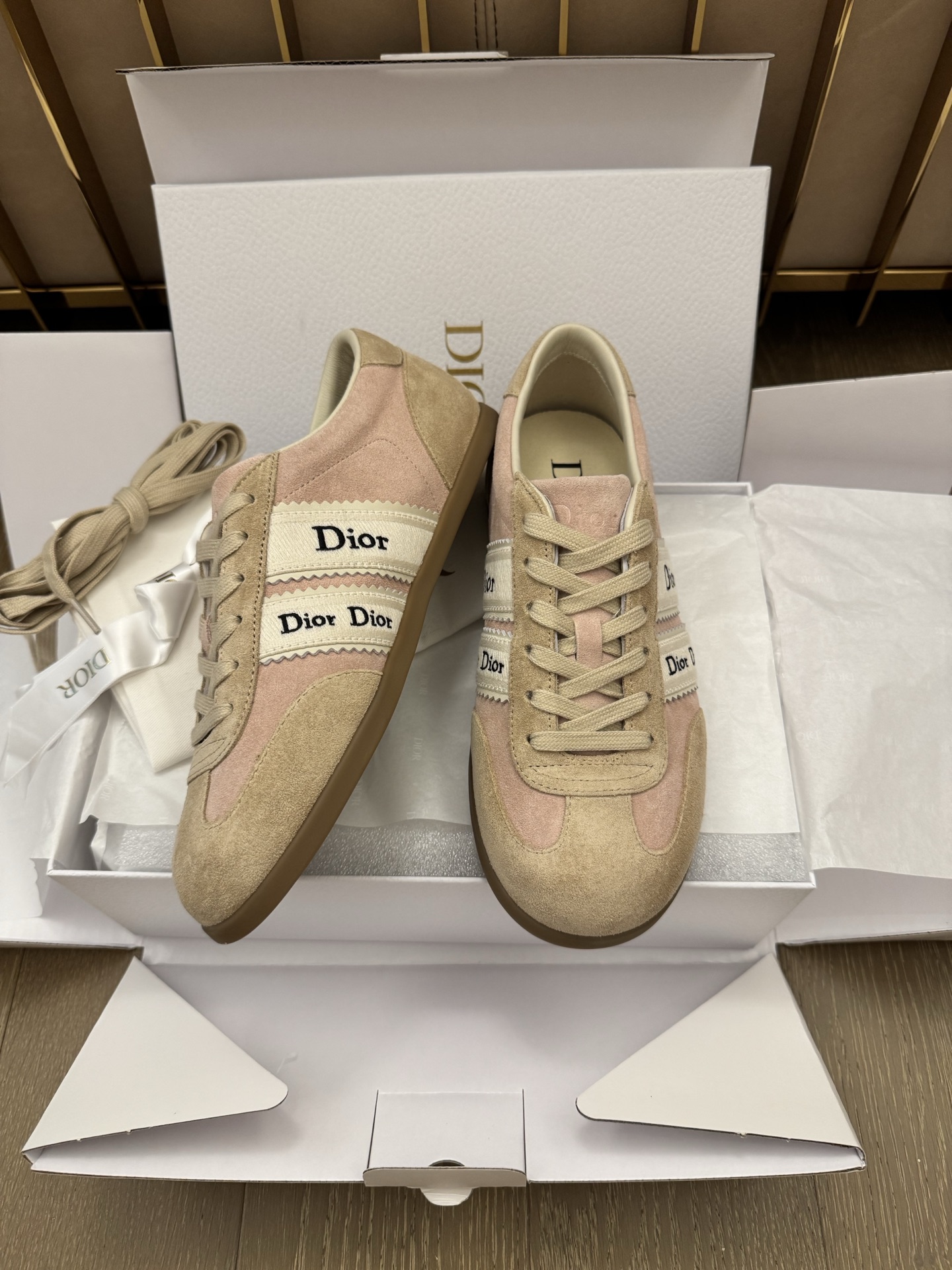 Dior Ribbon 26 신상 독일군 스니커즈 여성용