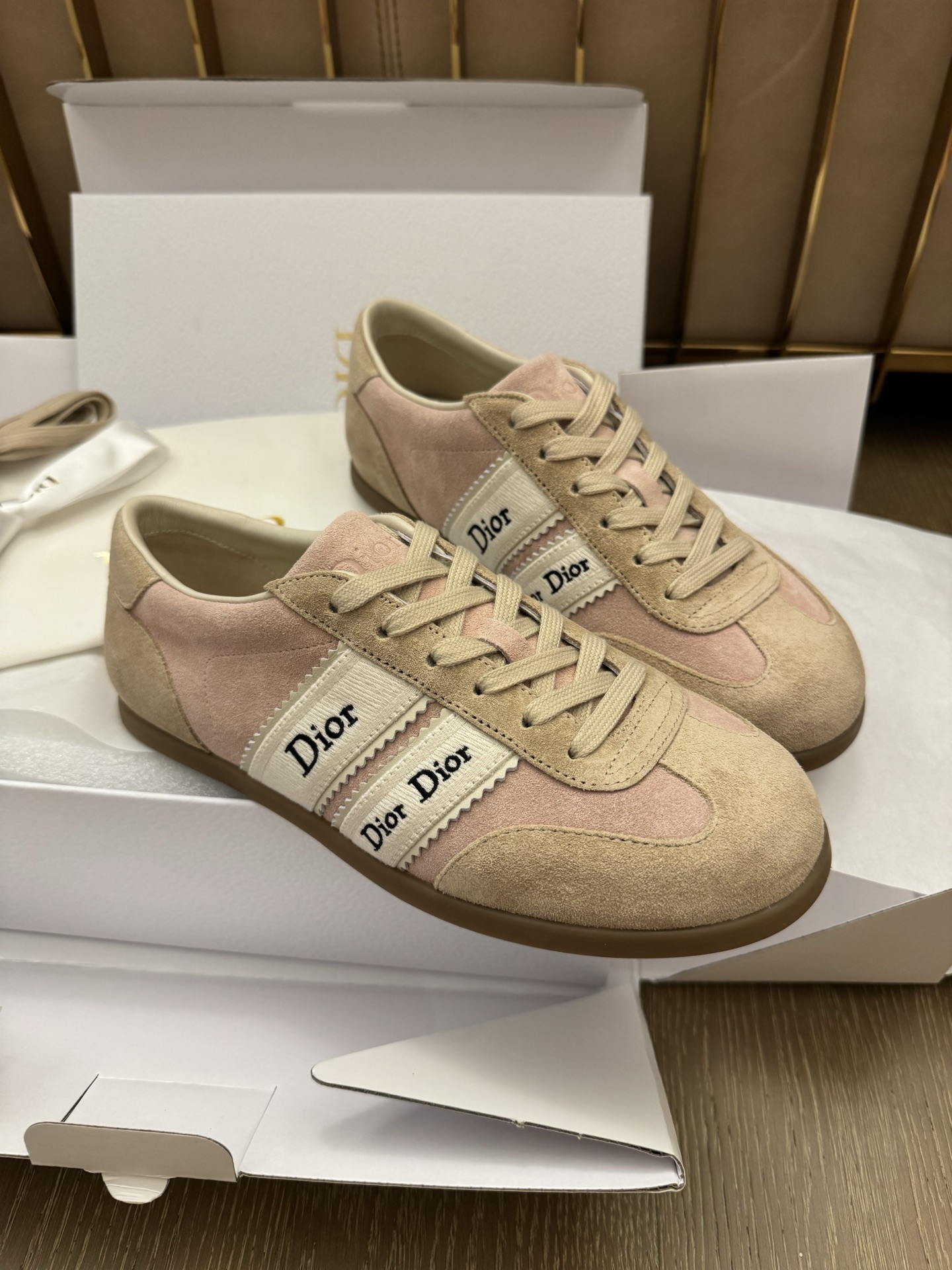Dior Ribbon 26 신상 독일군 스니커즈 여성용