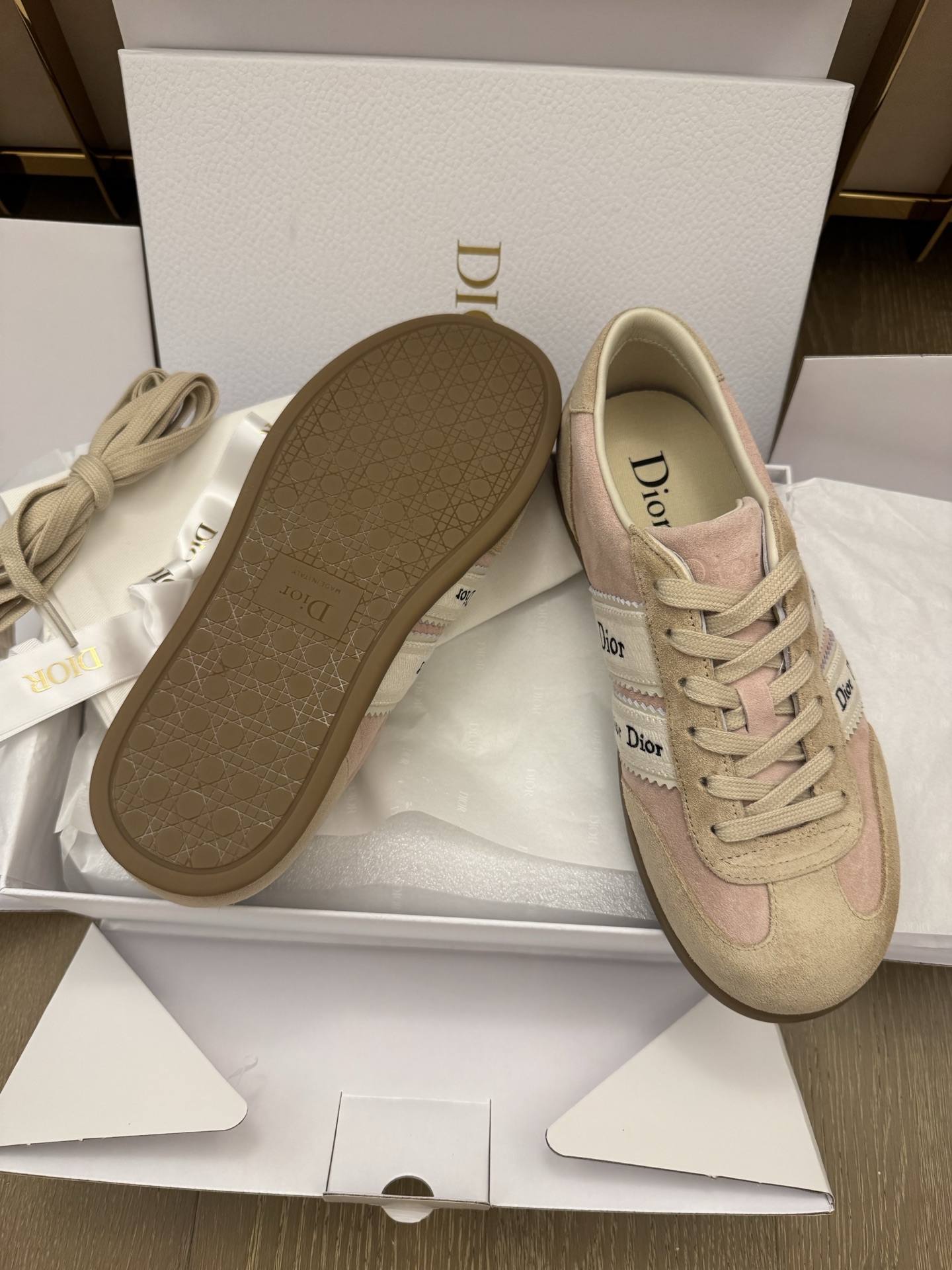 Dior Ribbon 26 신상 독일군 스니커즈 여성용