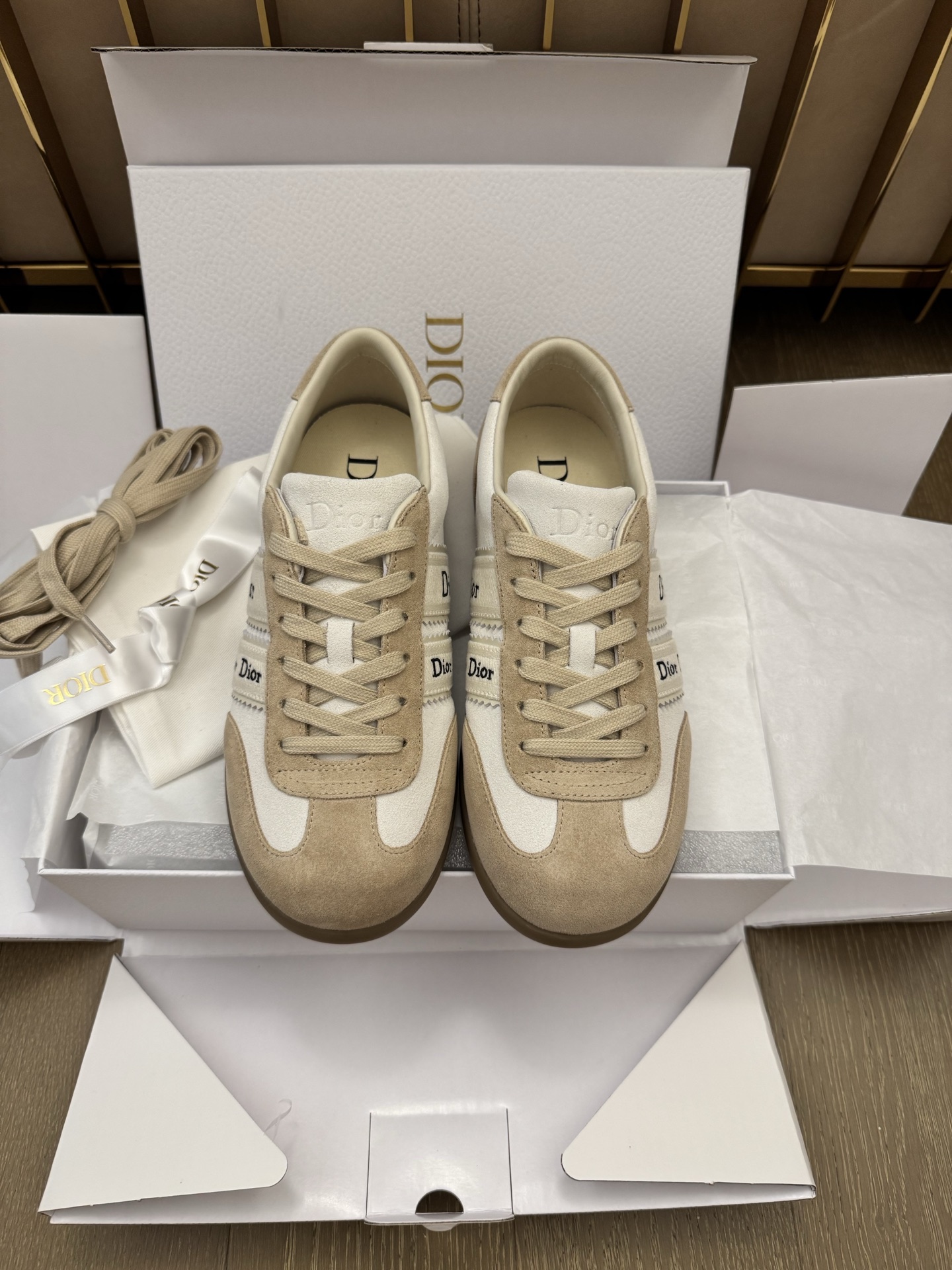 Dior Ribbon 26 신상 독일군 스니커즈 여성용