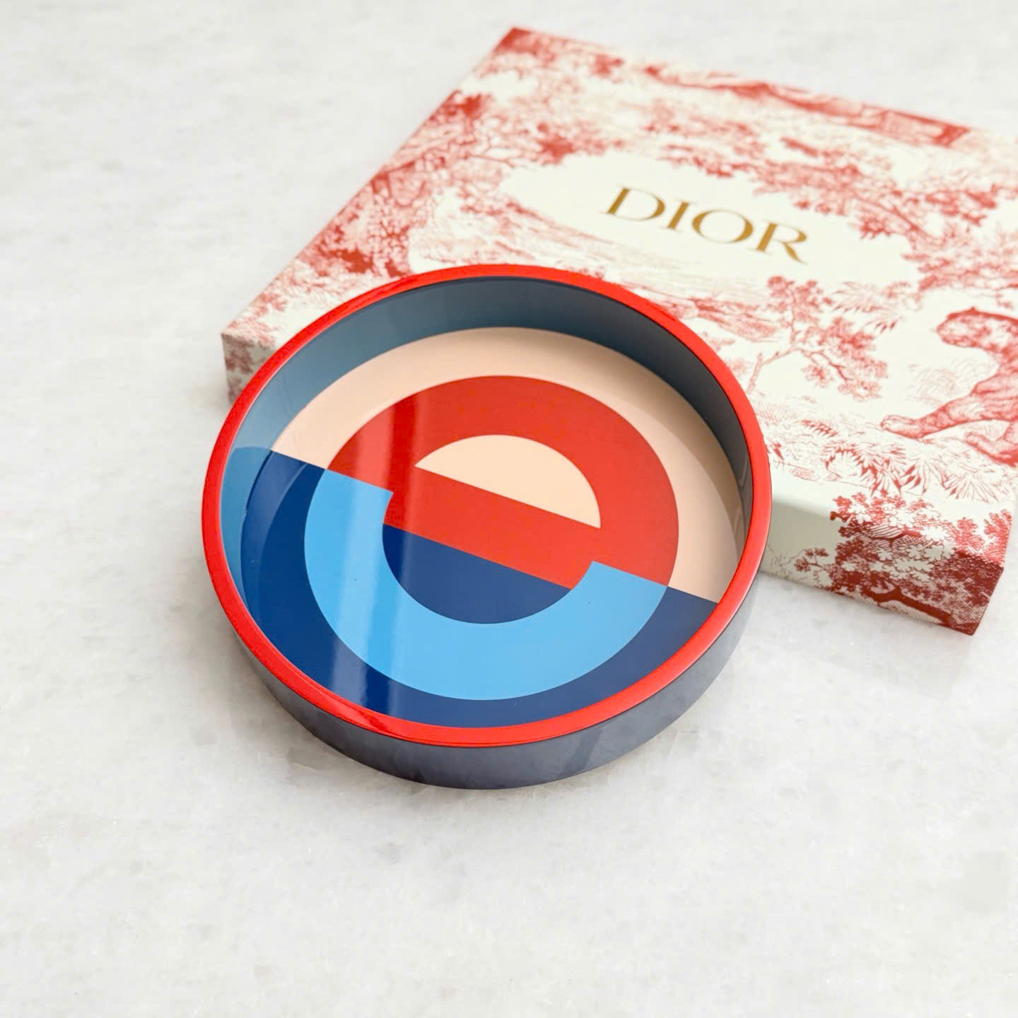 디올 스몰 트레이 4509780 CD 앙트르라세 패턴 시리즈