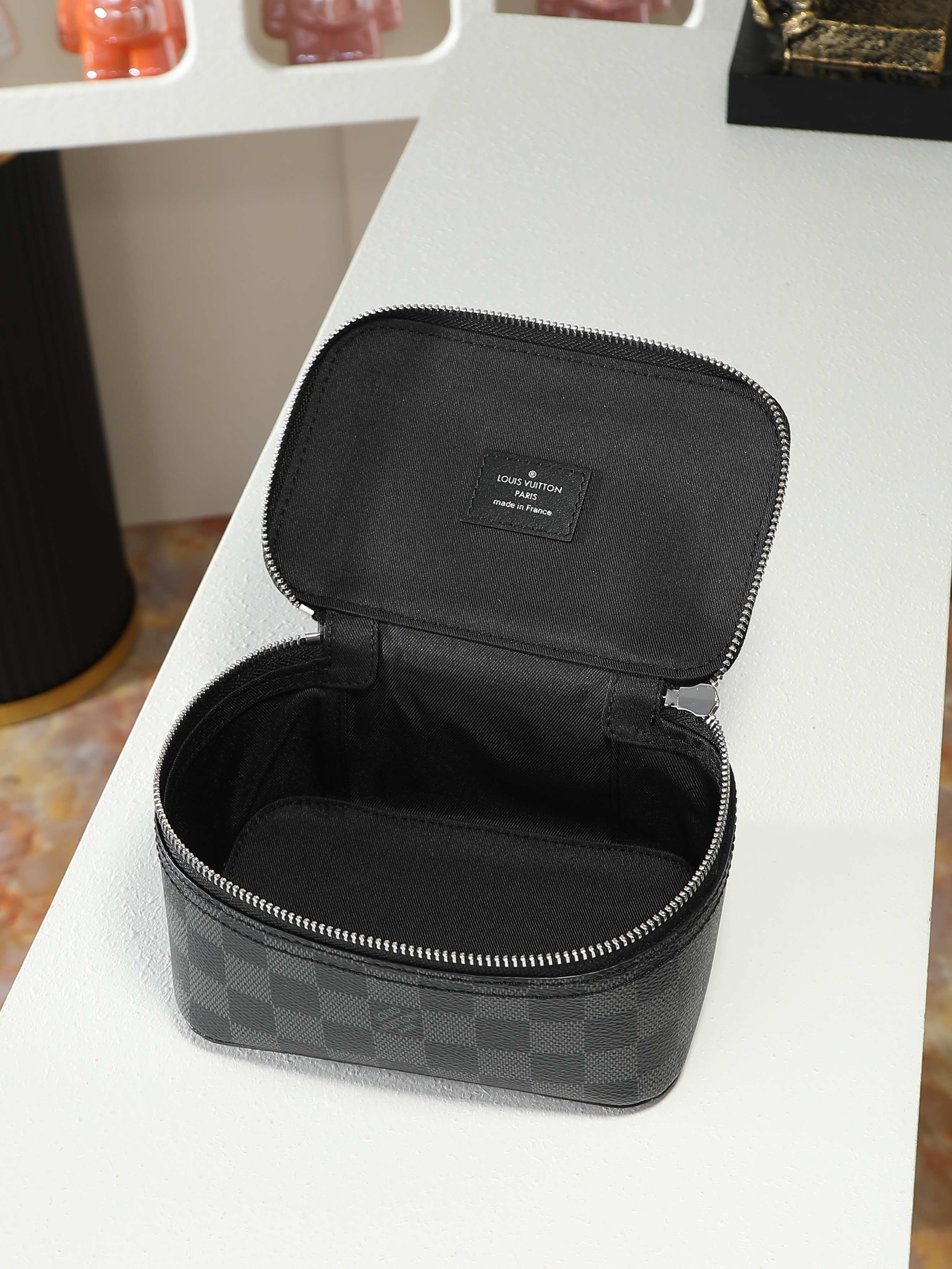 루이비통 M43688 블랙 체크 스타일 Packing Cube 소형 여행용 수납 파우치