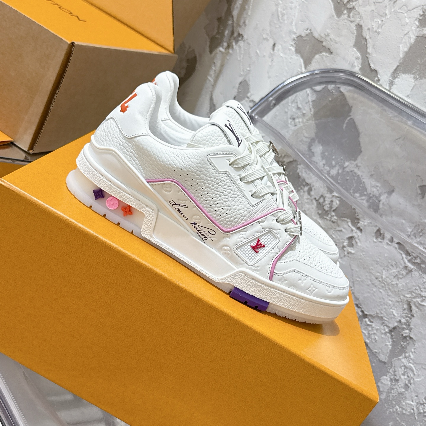 루이비통 LV Trainer 스타일 커플용 로우탑 스니커즈