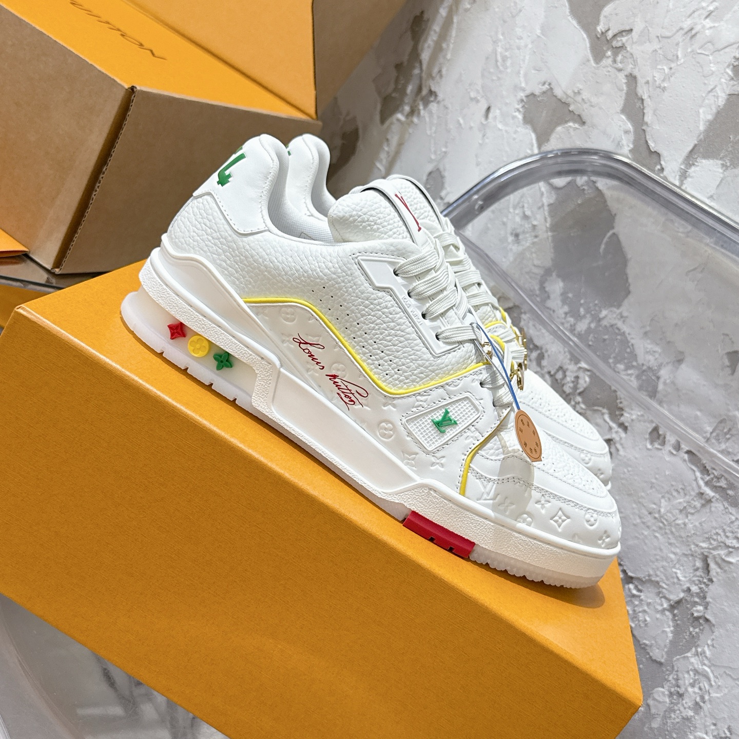 루이비통 LV Trainer 스타일 커플용 로우탑 스니커즈