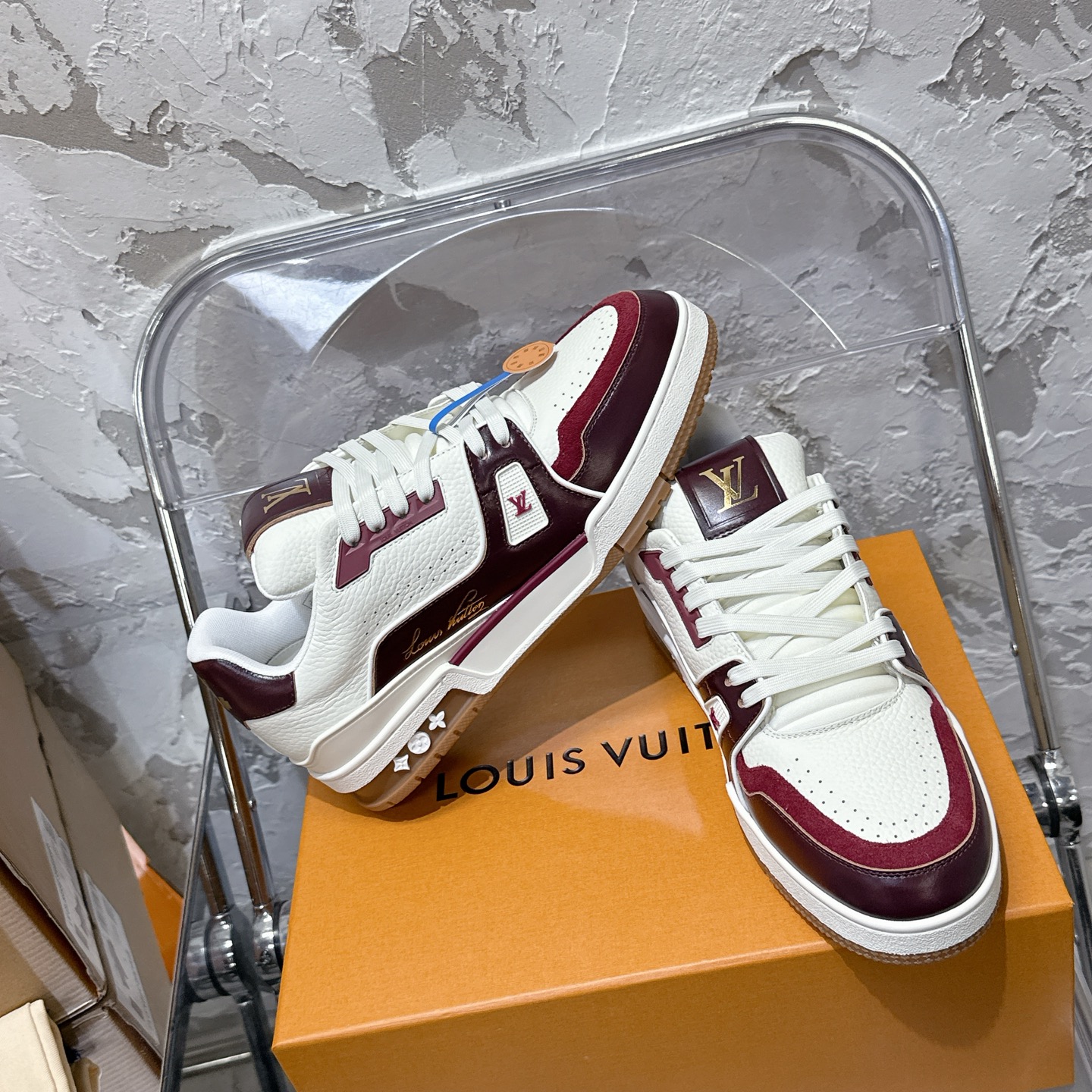 루이비통 LV Trainer 스타일 남성용 로우탑 스니커즈