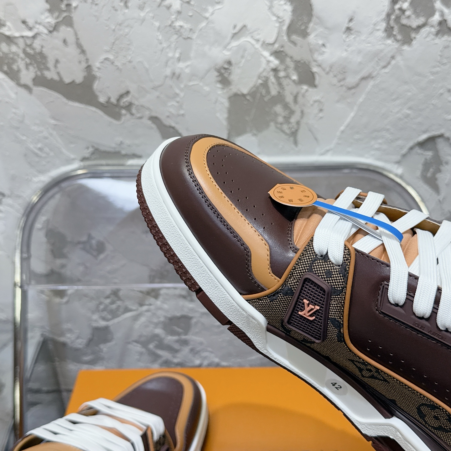 루이비통 LV Trainer 스타일 남성용 로우탑 스니커즈