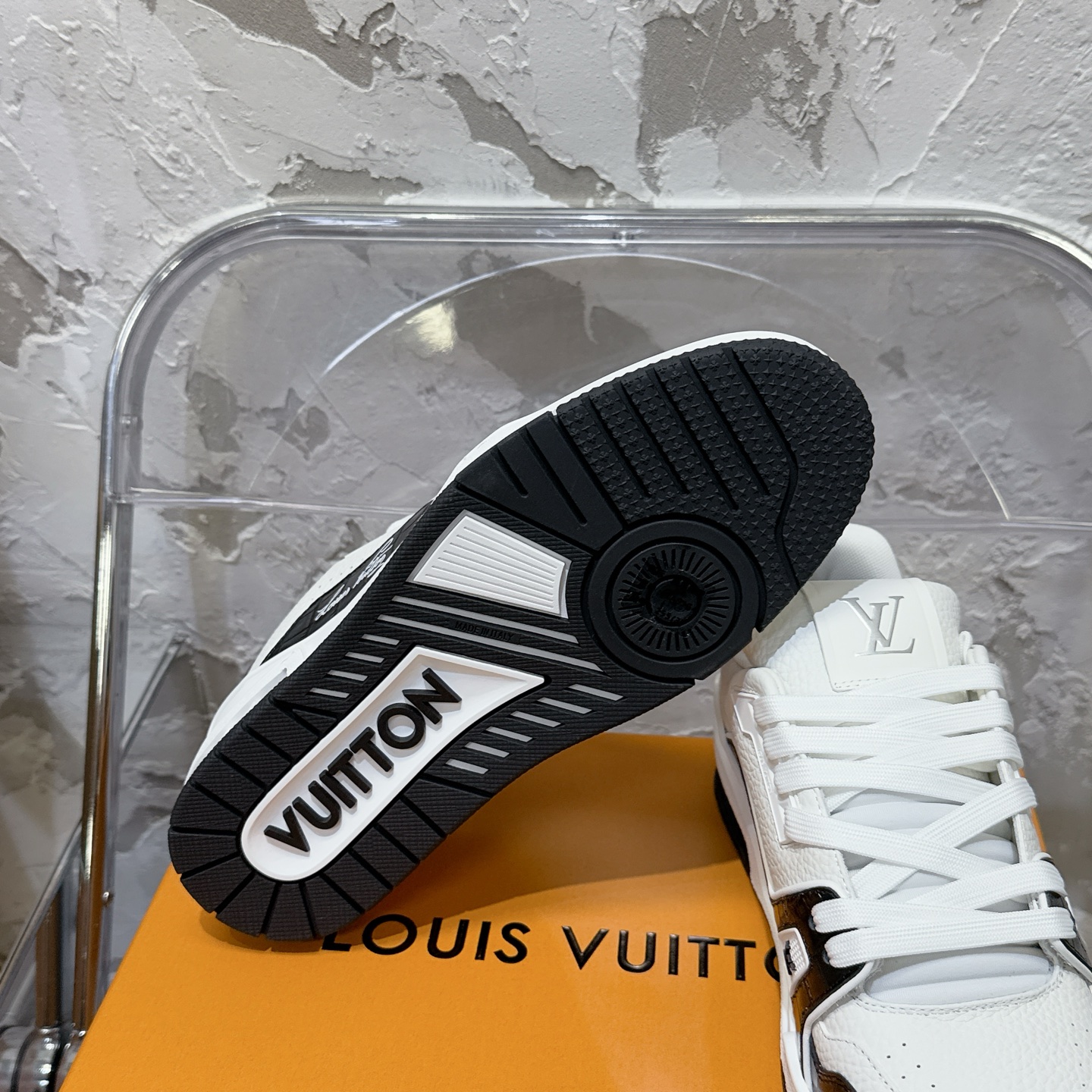 루이비통 LV Trainer 스타일 남성용 로우탑 스니커즈