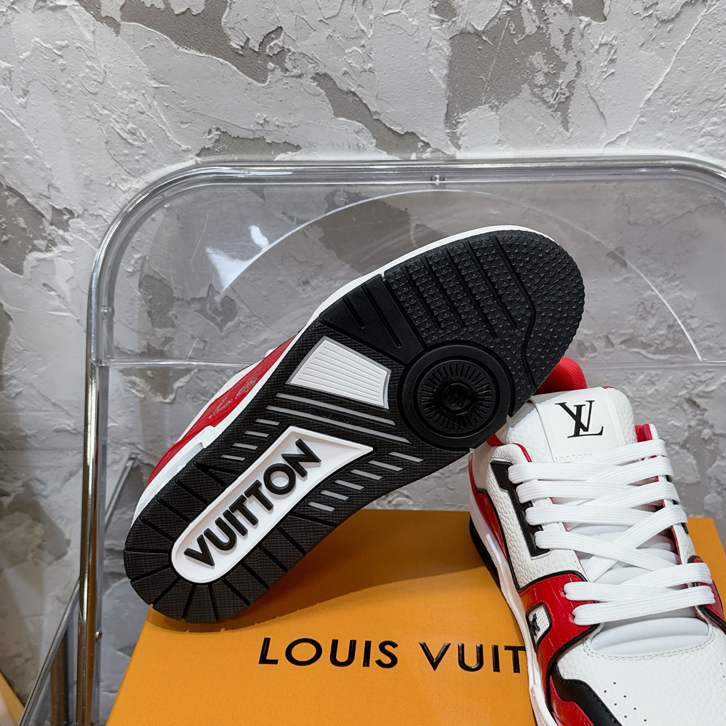 루이비통 LV Trainer 스타일 남성용 로우탑 스니커즈