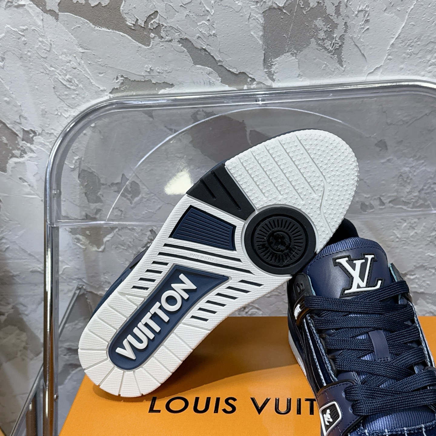 루이비통 LV Trainer 스타일 남성용 로우탑 스니커즈