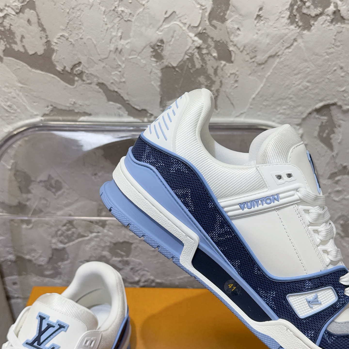 루이비통 LV Trainer 스타일 남성용 로우탑 스니커즈