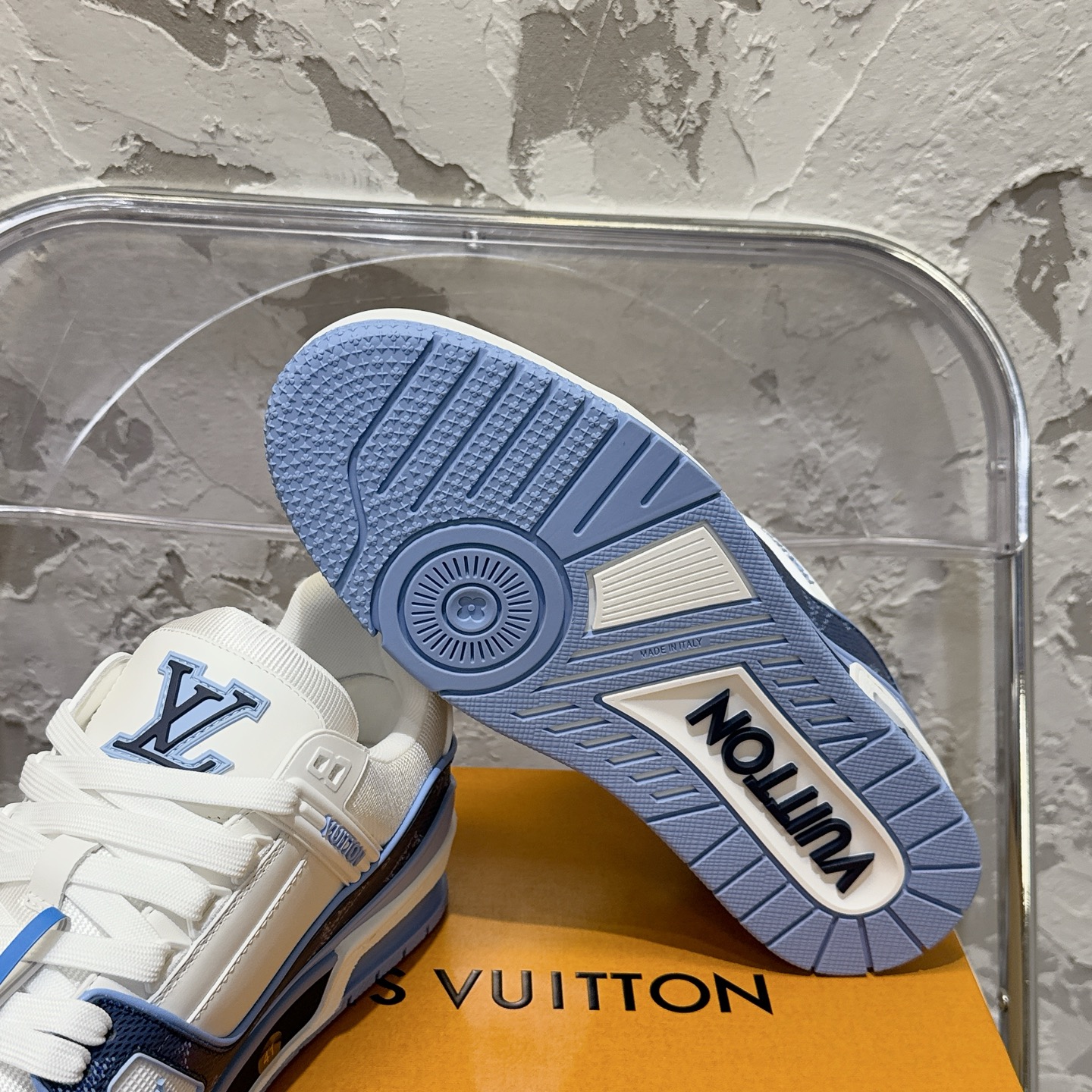 루이비통 LV Trainer 스타일 남성용 로우탑 스니커즈