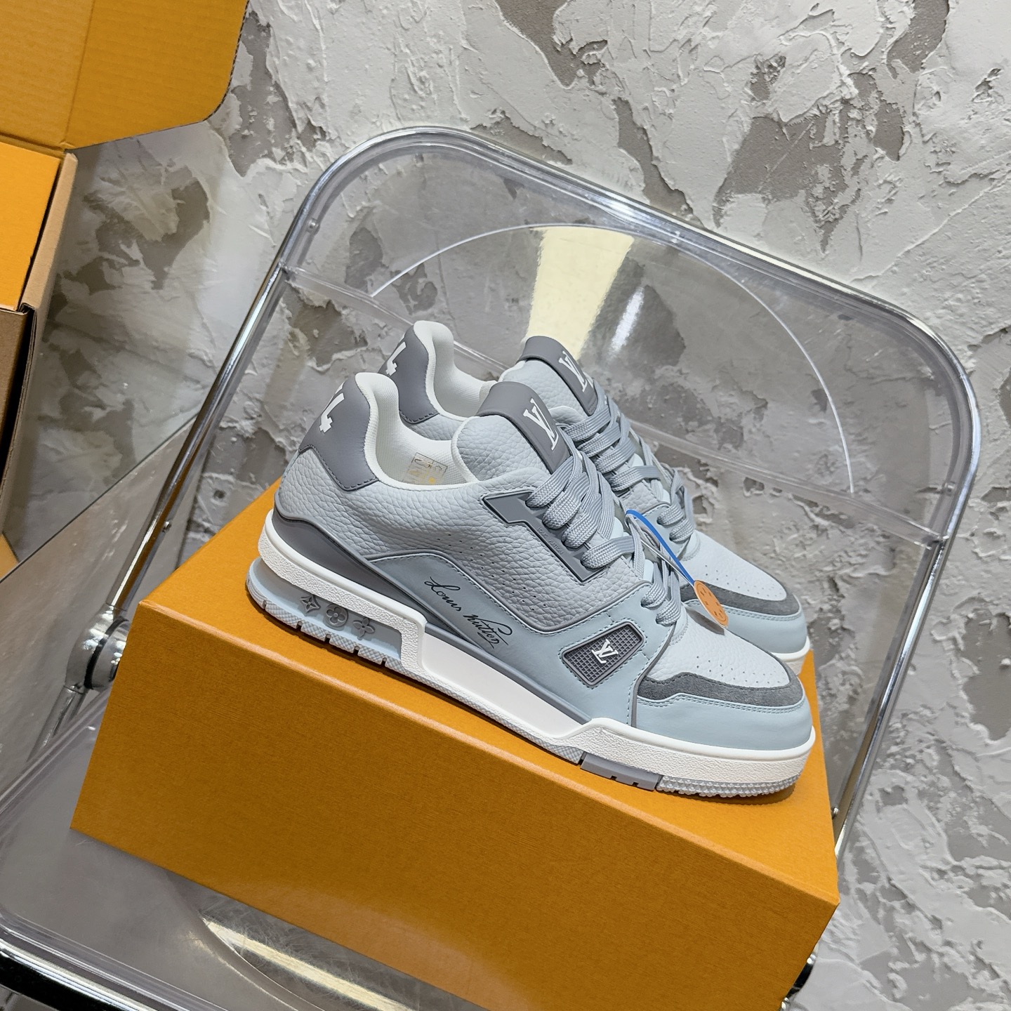 루이비통 LV Trainer 스타일 남성용 로우탑 스니커즈