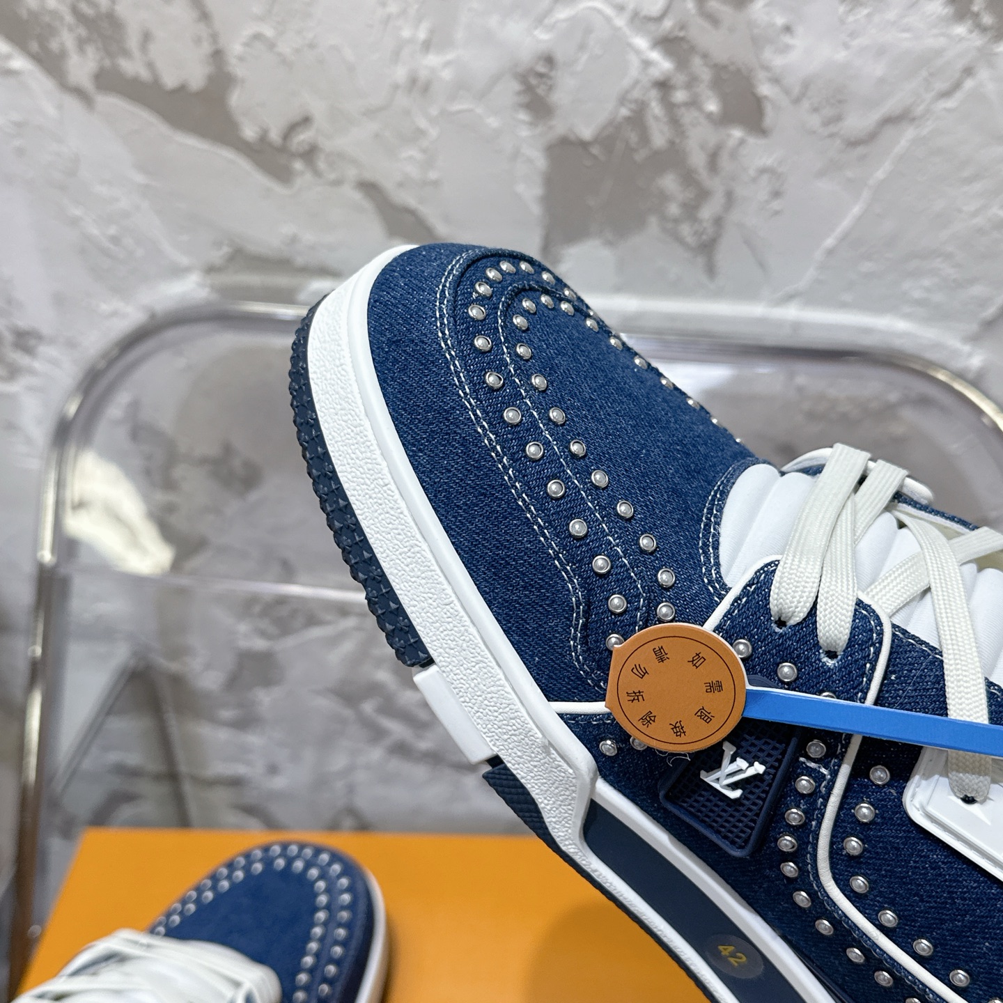 루이비통 LV Trainer 스타일 남성용 로우탑 스니커즈