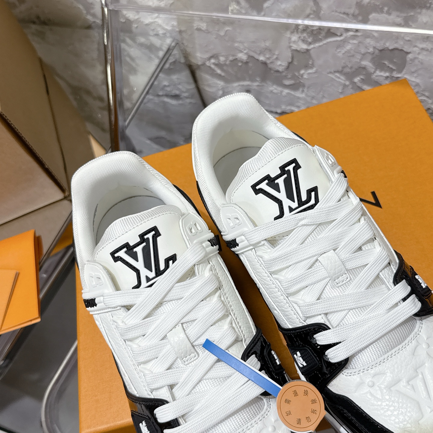 루이비통 LV Trainer 스타일 남성용 로우탑 스니커즈