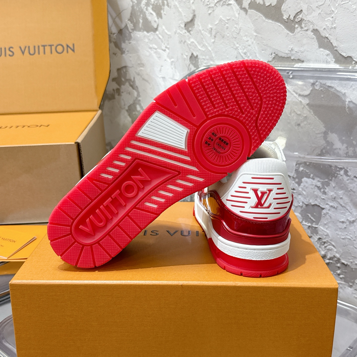 루이비통 LV Trainer 스타일 남성용 로우탑 스니커즈