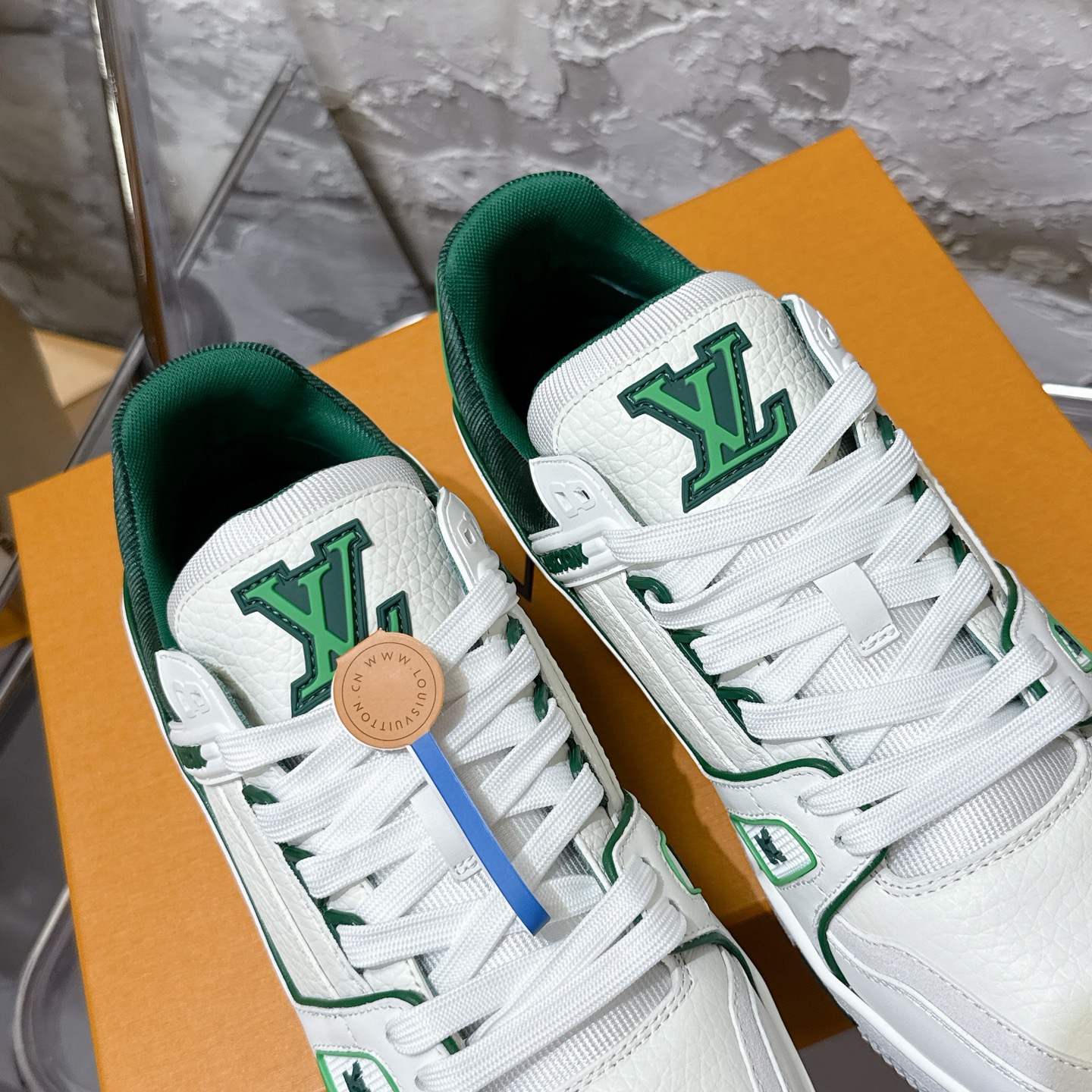 루이비통 LV Trainer 스타일 남성용 로우탑 스니커즈